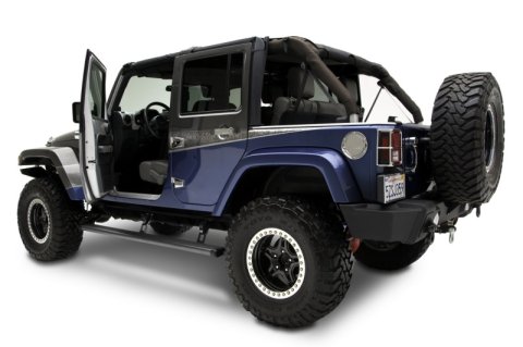 AMP Research 2007-2017 Jeep Wrangler JK 4 Door PowerStep - Black thumbnail 1