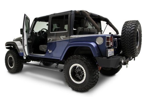 AMP Research 2007-2017 Jeep Wrangler JK 4 Door PowerStep - Black thumbnail 2