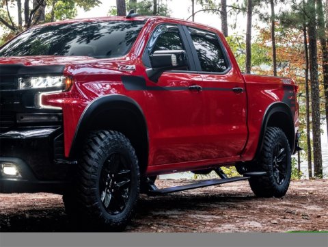 AMP Research 19-21 Chevy Silverado 1500 Crew Cab PowerStep Plug N Play - Black (w/OEM Illumination) thumbnail 8