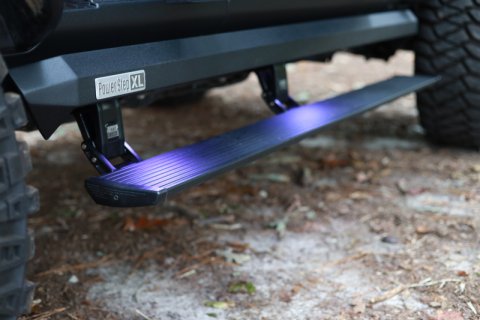 AMP Research 2007-2018 Jeep Wrangler JKU 4DR PowerStep XL - Black (Incl OEM Style Illumination) thumbnail 7