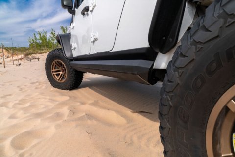AMP Research 2007-2018 Jeep Wrangler JKU 4DR PowerStep XL - Black (Incl OEM Style Illumination) thumbnail 9