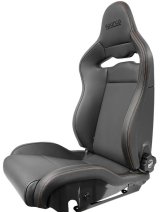 Sparco Seat SPX Special Edition Black/Red w/ Gloss Carbon Shell - Left thumbnail 2