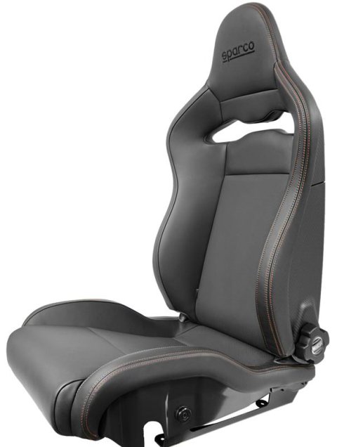 Sparco Seat SPX Special Edition Black/Grey w/ Matte Carbon Shell - Left thumbnail 2