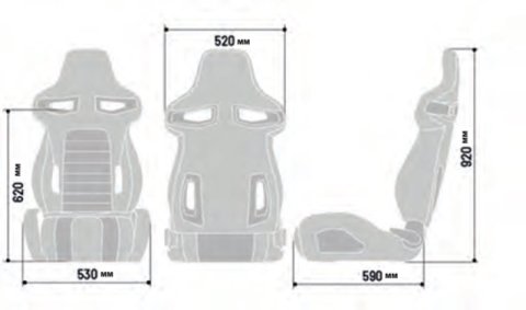 Sparco Seat R333 2021 Black thumbnail 2