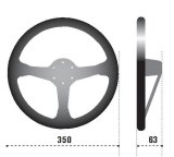 Sparco Steering Wheel L777 Suede Black thumbnail 2