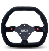 Sparco Steering Wheel 310X260 Suede Black thumbnail 1