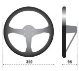 Sparco Steering Wheel 325 Suede Black thumbnail 3