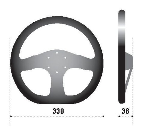 Sparco Steering Wheel 353 Suede Black (NO HORN INCLUDED) thumbnail 3