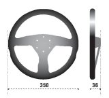 Sparco Steering Wheel 375 Suede Black thumbnail 3