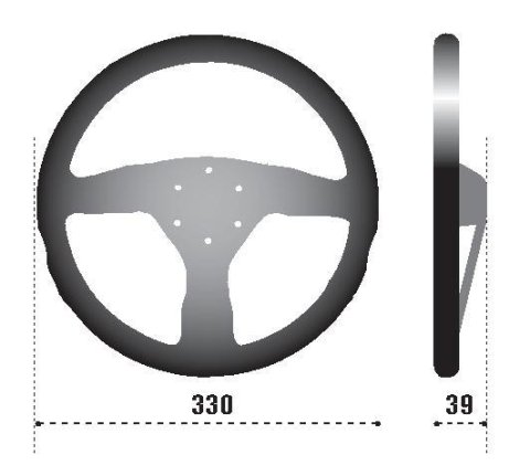Sparco Steering Wheel 383 Suede Black thumbnail 2