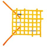 Sparco Window Net Fia Yellow thumbnail 2