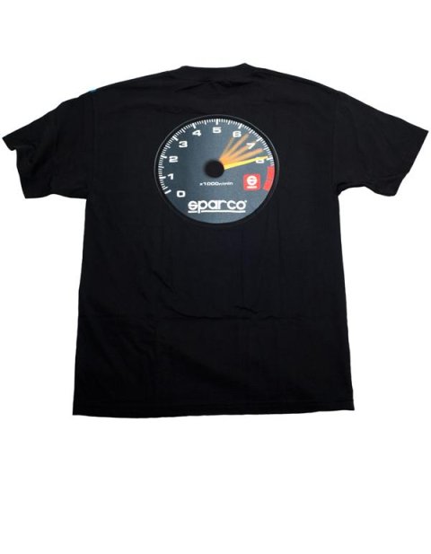 Sparco T-Shirt Tach Blk Xlrg thumbnail 1