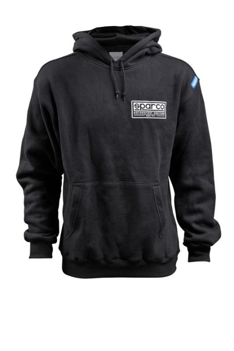 Sparco Sweatshirt Hooded Heritage Blk Me