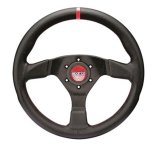 Sparco Steering Wheel R383 Leather Black/Black thumbnail 1