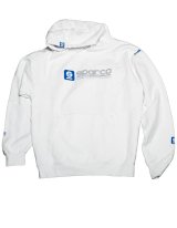 Sparco Sweatshirt Hooded WWW White LRG thumbnail 1