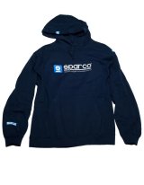 Sparco Sweatshirt Hooded WWW Navy XLRG thumbnail 1