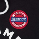 Sparco Sweatshirt Hooded 77 Black SMALL thumbnail 2