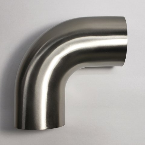 Stainless Bros 2.50in Diameter 1D / 2.50in CLR 90 Degree Bend Leg Mandrel Bend thumbnail 2