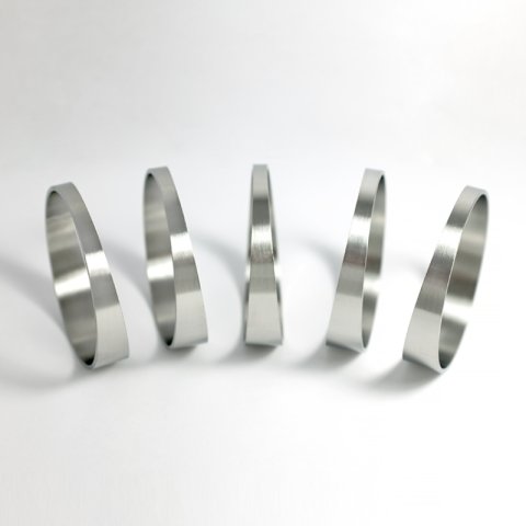 Stainless Bros 3in x 1.5D/4.5in CLR Loose Radius 16 Gauge Pie Cut - 5pk thumbnail 1