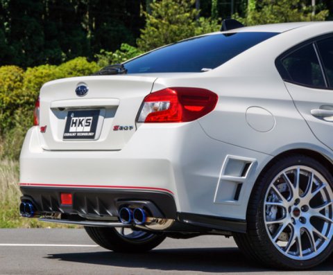 HKS SUPER TURBO MUFFLER 14+ Subaru WRX STi (EJ20) Catback Exhaust thumbnail 1