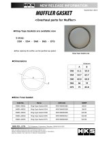 HKS Muffler Gasket 54.7mm ID 62.7mm OD thumbnail 1