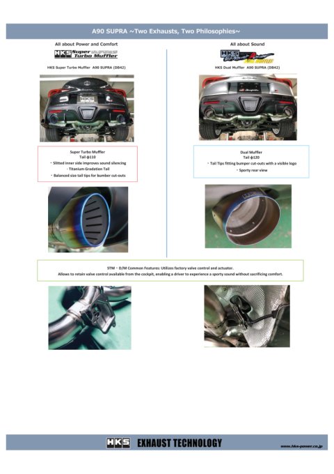 HKS SUPER TURBO MUFFLER GR SUPRA DB42 B58 thumbnail 3