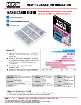 HKS Nano Cabin Filter Toyota Type3 thumbnail 1