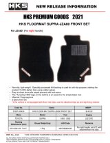 HKS 93-02 Toyota JZA80 Supra Front Floormat Set - RHD thumbnail 2