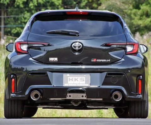 HKS Toyota GR Corolla LEGAMAX Sports Exhaust (Use w/ PN G89580-T76010-00) thumbnail 3