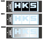 HKS LOGO Sticker W220 BLACK thumbnail 1