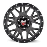 Mamba M25 18x9 5x127 ET12 Matte Grey w/ Black Lip Edge thumbnail 2