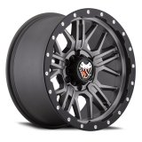 Mamba M25 18x9 5x127 ET12 Matte Grey w/ Black Lip Edge thumbnail 3