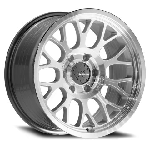 Mamba M28 18x8 5x114.3 ET35 Silver Wheel w/ Mirror Machine Face & Lip thumbnail 2