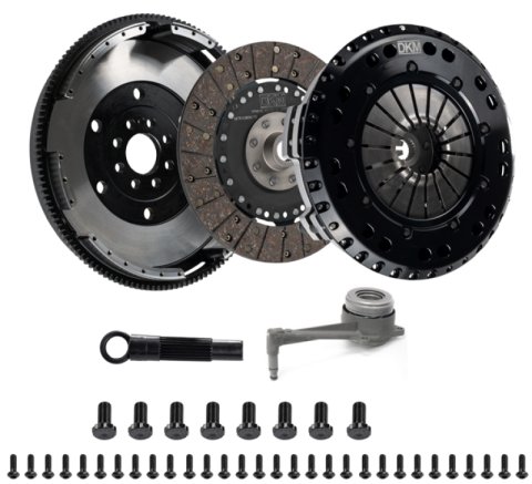 DKM Clutch 2.0 VW/Audi A3 FSI 6 Bolt Motor MS Twin Disc Clutch w/Steel Flywheel (660 ft/lbs Torque) thumbnail 2