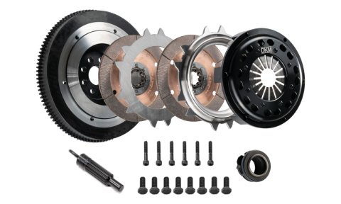 DKM Clutch 01-06 Mini Cooper/S R53 184mm Ceramic Twin Disc MR Clutch w/Flywheel (750 ft/lbs Torque) thumbnail 2