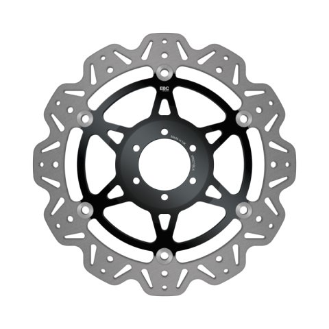 EBC 08-15 Aprilia Dorsoduro 750 ABS Front Left/Right Vee Floating Black Rotor