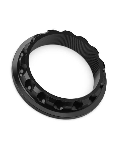 Super Touring Nut V2 Anodized Black w/ Satin Clear - Single thumbnail 2