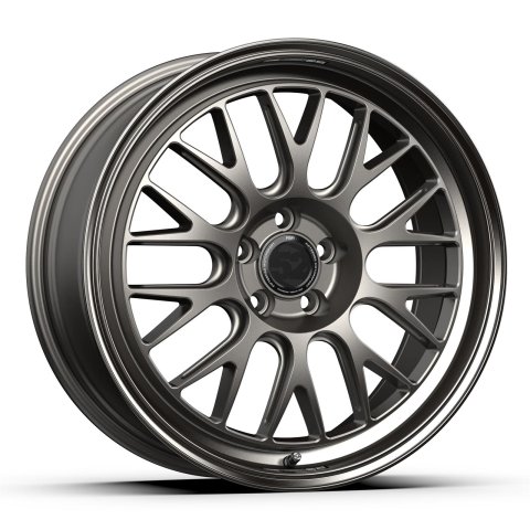 fifteen52 Holeshot RSR 18x8.5 5x108 42mm ET 63.4mm Center Bore Magnesium Grey w/ Gloss Lip thumbnail 1
