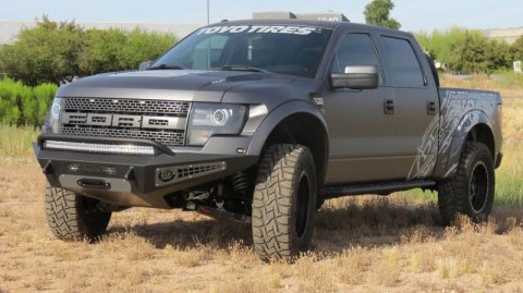Addictive Desert Designs 10-14 Ford F-150 Raptor HoneyBadger Front Bumper w/ Winch Mount thumbnail 7