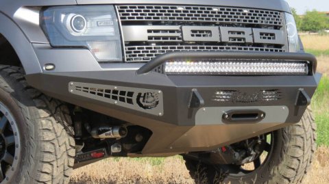 Addictive Desert Designs 10-14 Ford F-150 Raptor HoneyBadger Front Bumper w/ Winch Mount thumbnail 8