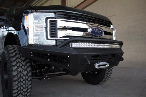 Addictive Desert Designs 17-18 Ford F-250 HoneyBadger Front Bumper w/ Winch Mount thumbnail 4