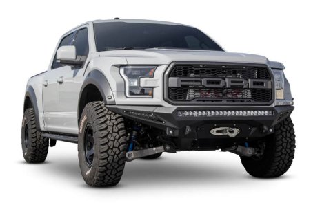 Addictive Desert Designs 17-18 Ford F-150 Raptor Stealth Fighter Front Bumper w/ Winch Mount thumbnail 4