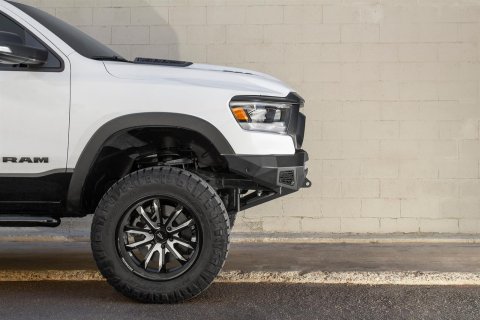 Addictive Desert Designs 2019 Ram Rebel 1500 Stealth Fighter Fr Bumper w/Parking Sensor Cutouts thumbnail 4