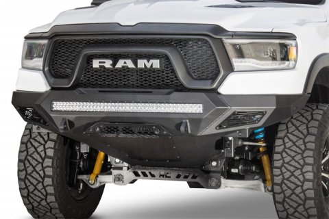 Addictive Desert Designs 2019 Ram Rebel 1500 Stealth Fighter Fr Bumper w/Parking Sensor Cutouts thumbnail 7