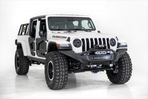 Addictive Desert Designs 2020 Jeep Gladiator JT Stealth Fighter Front Bump w/ Top Hoop & Winch Mount thumbnail 5