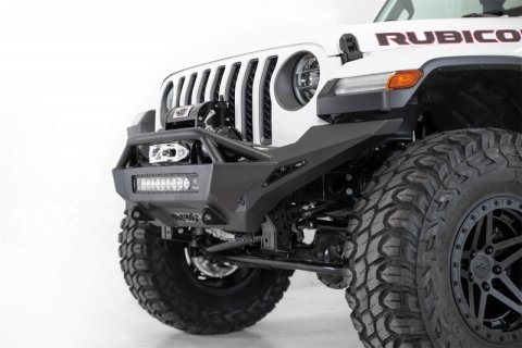 Addictive Desert Designs 2020 Jeep Gladiator JT Stealth Fighter Front Bump w/ Top Hoop & Winch Mount thumbnail 7