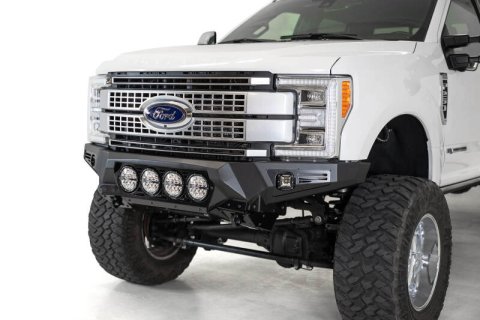 Addictive Desert Designs 17-20 Ford Super Duty Bomber Front Bumper w/ Mounts For 4 Rigid 360 6in thumbnail 3