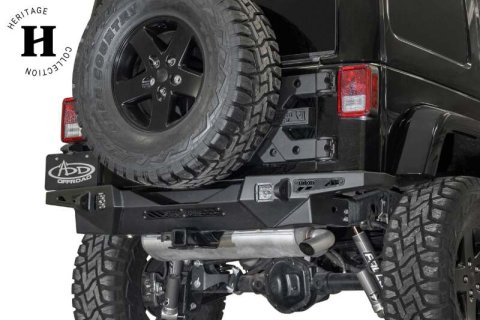 Addictive Desert Designs 17-18 Jeep JK Stealth Fighter HD Rear Bumper thumbnail 1