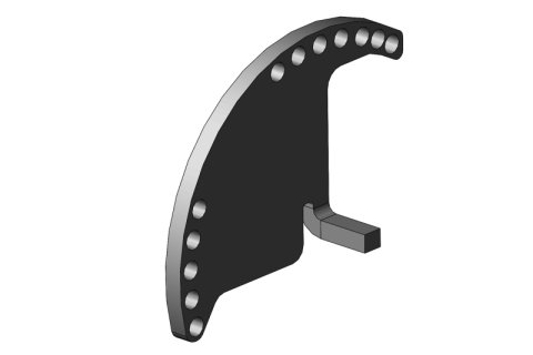 Addictive Desert Designs 2019+ GMC Sierra 1500/2500 Shutter Motor Bracket thumbnail 1