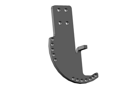 Addictive Desert Designs 2019+ GMC Sierra 1500/2500 Shutter Motor Bracket thumbnail 2
